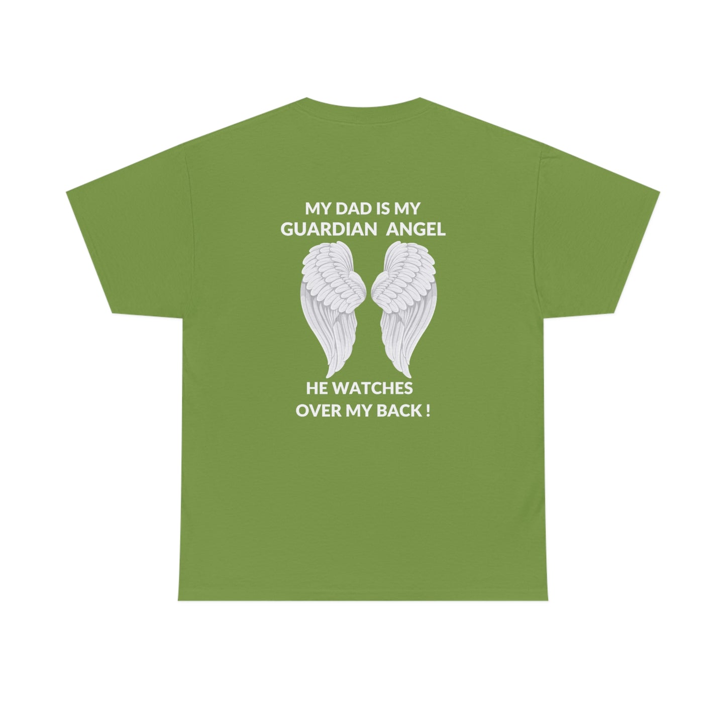 My Dad Is My Guardian Angel Unisex Heavy Cotton Tee