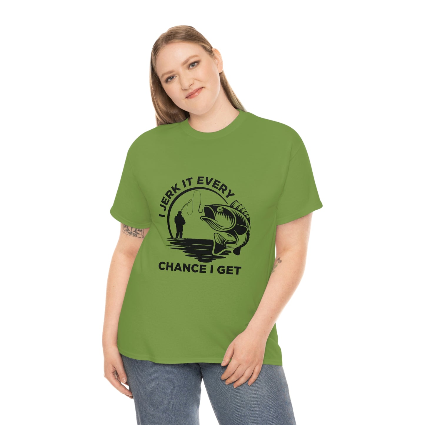 I Jerk It Every Chance I Get Unisex Heavy Cotton Tee