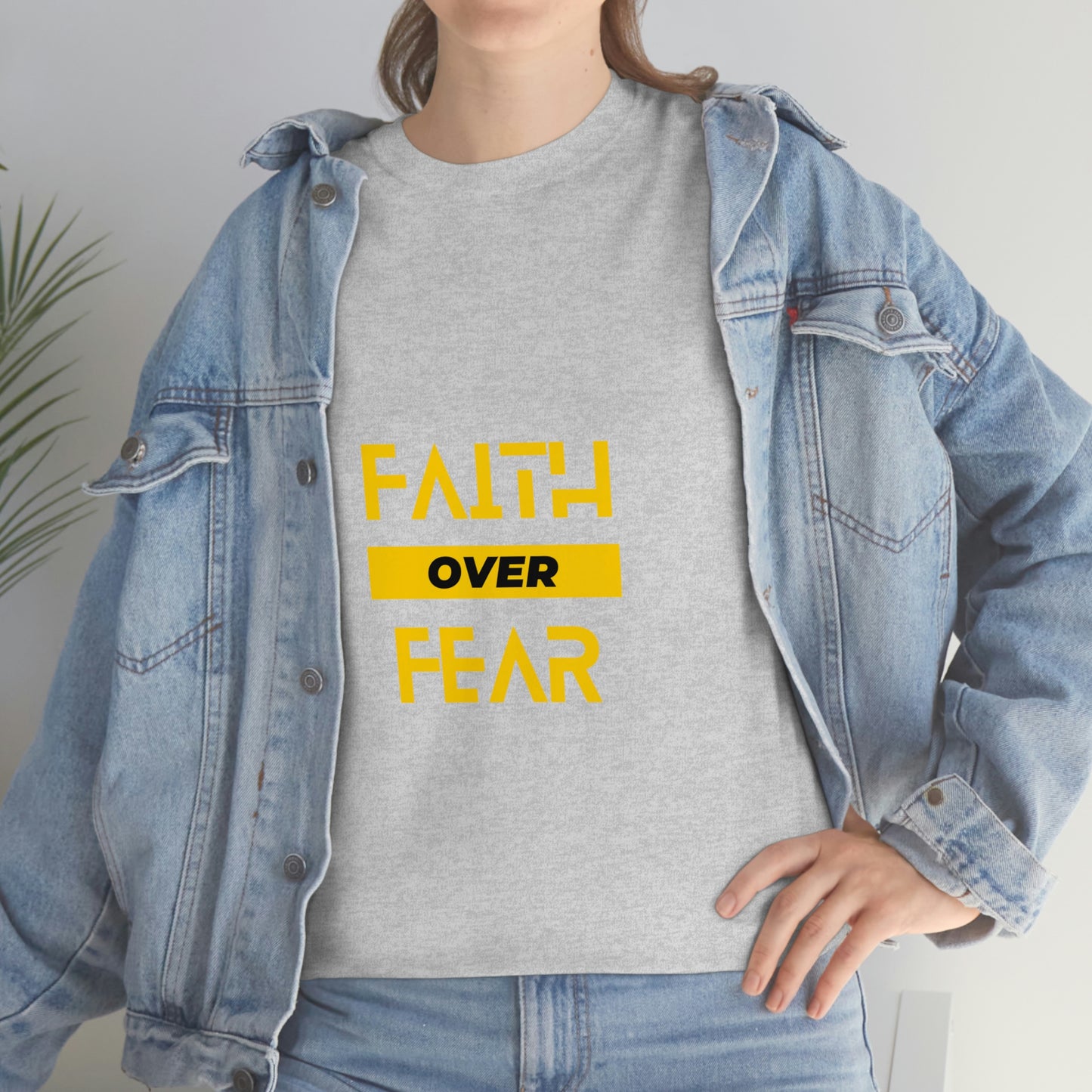 Faith Over Fear Unisex Heavy Cotton Tee