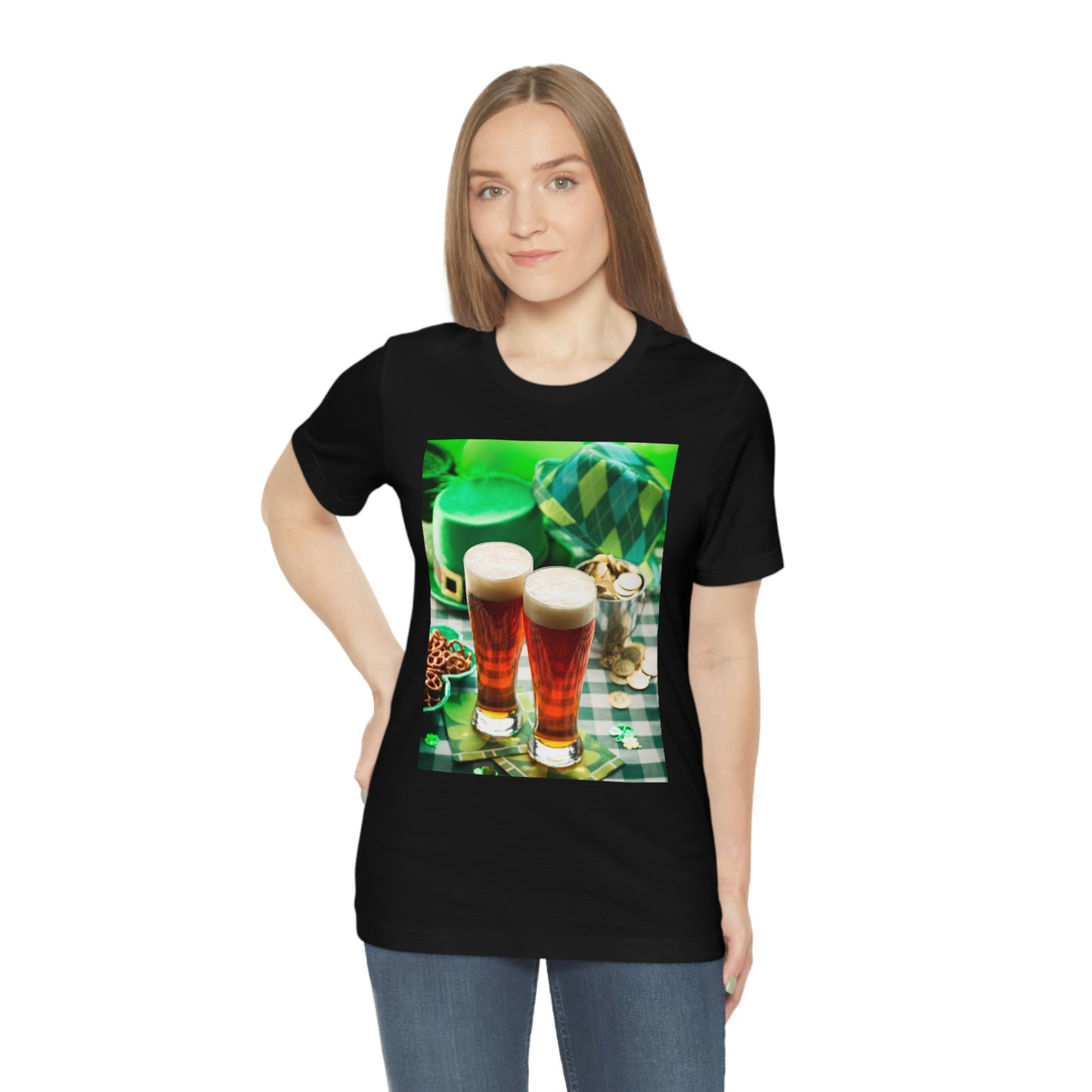 St Patrick's Black Unisex Jersey Short Sleeve Tee