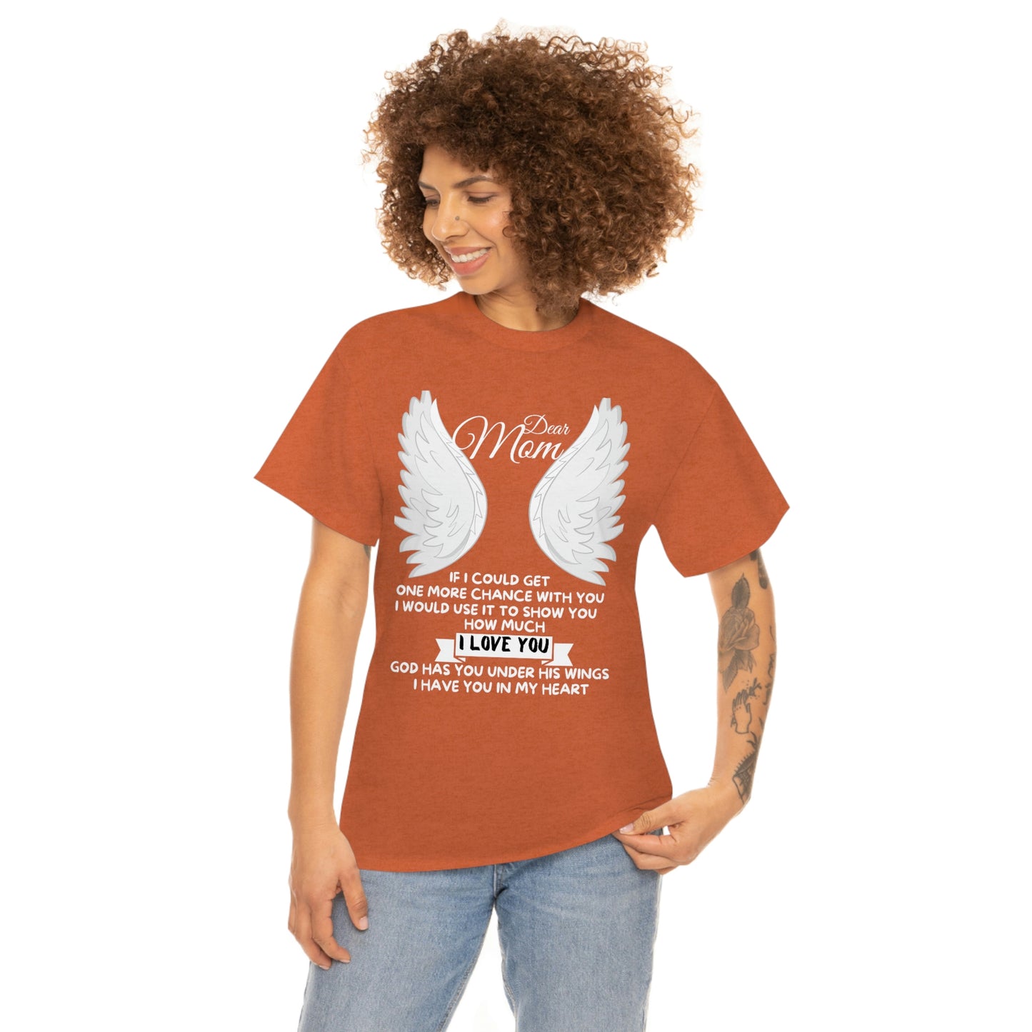Dear Mom If I Could Get One More Chance Unisex Heavy Cotton Tee