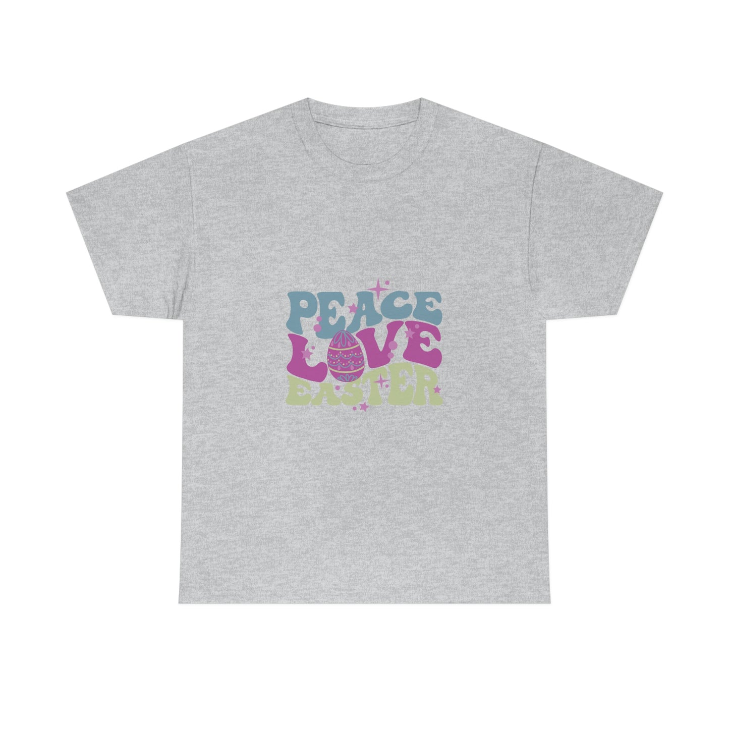 Peace Love Easter Unisex Heavy Cotton Tee