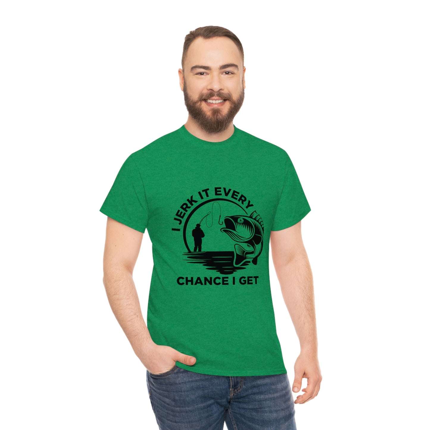 I Jerk It Every Chance I Get Unisex Heavy Cotton Tee