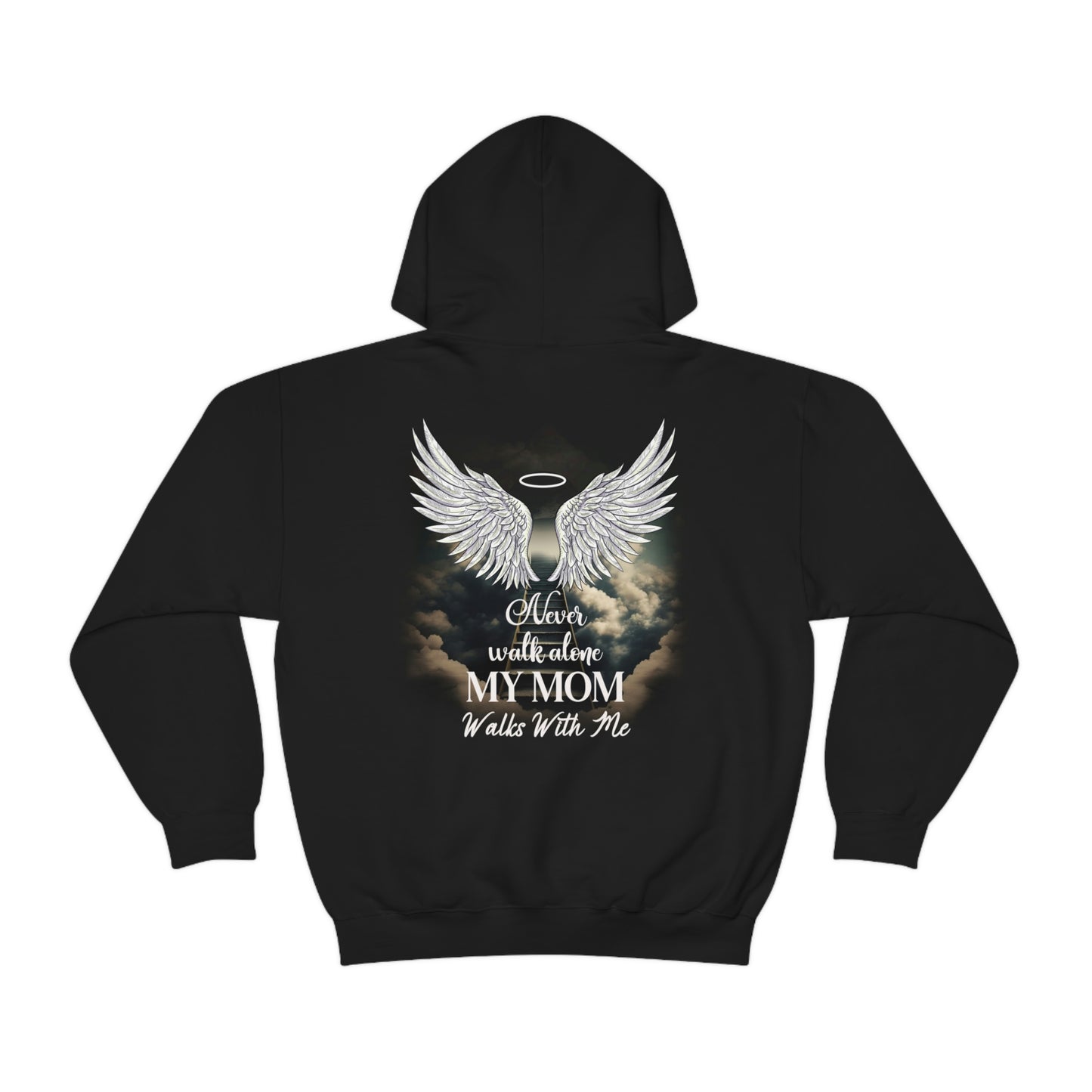 My Mom Walks With Me Unisex Heavy Blend™ Hooded Sweatshirt