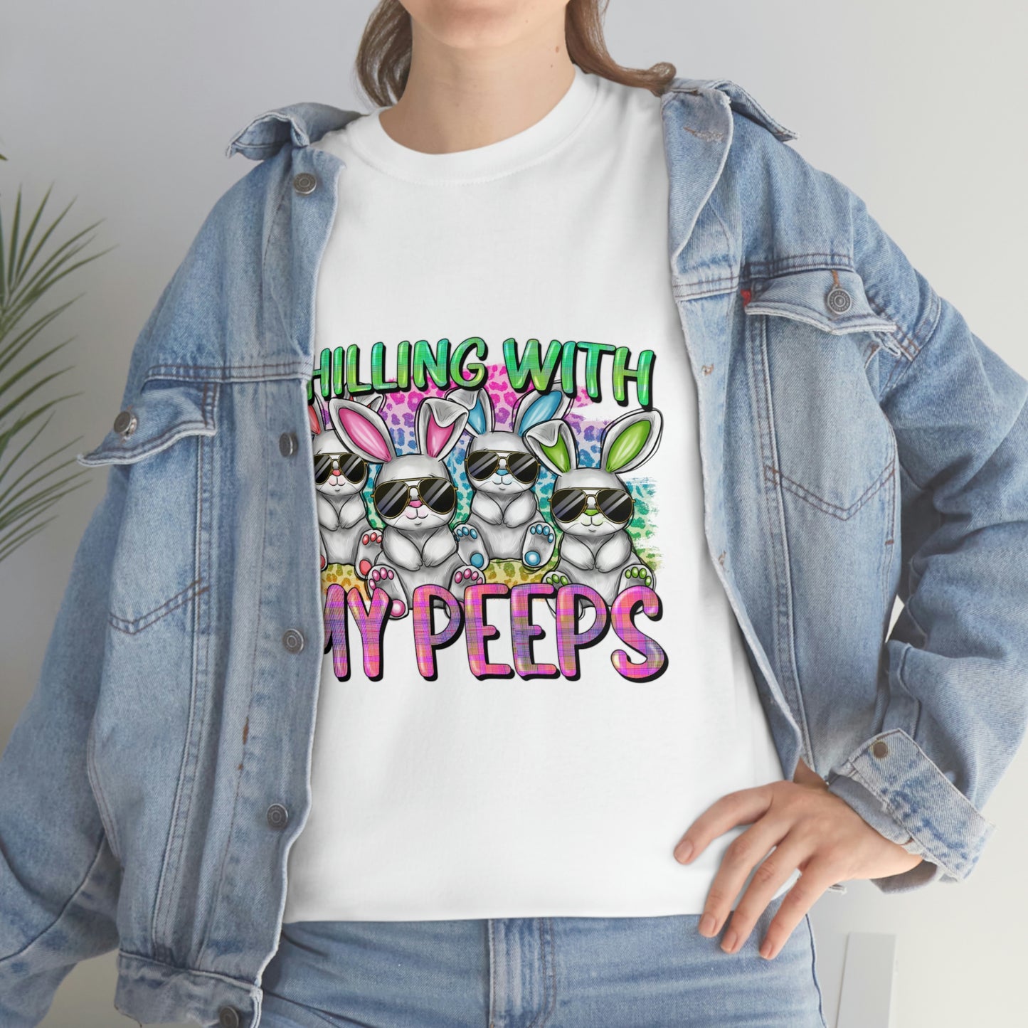 Chillin With My Peeps Unisex Heavy Cotton Tee
