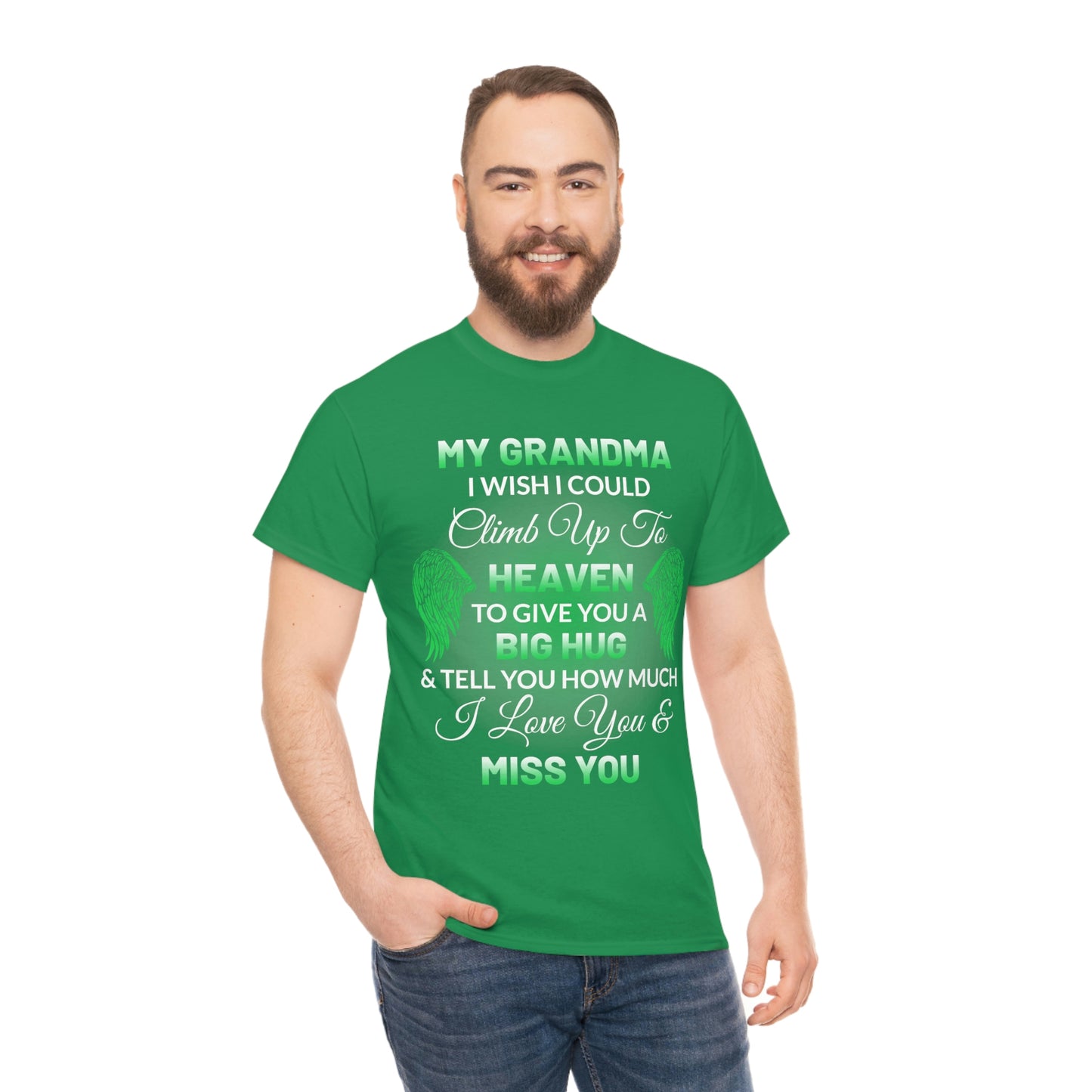My Grandma I Miss You Unisex Heavy Cotton Tee