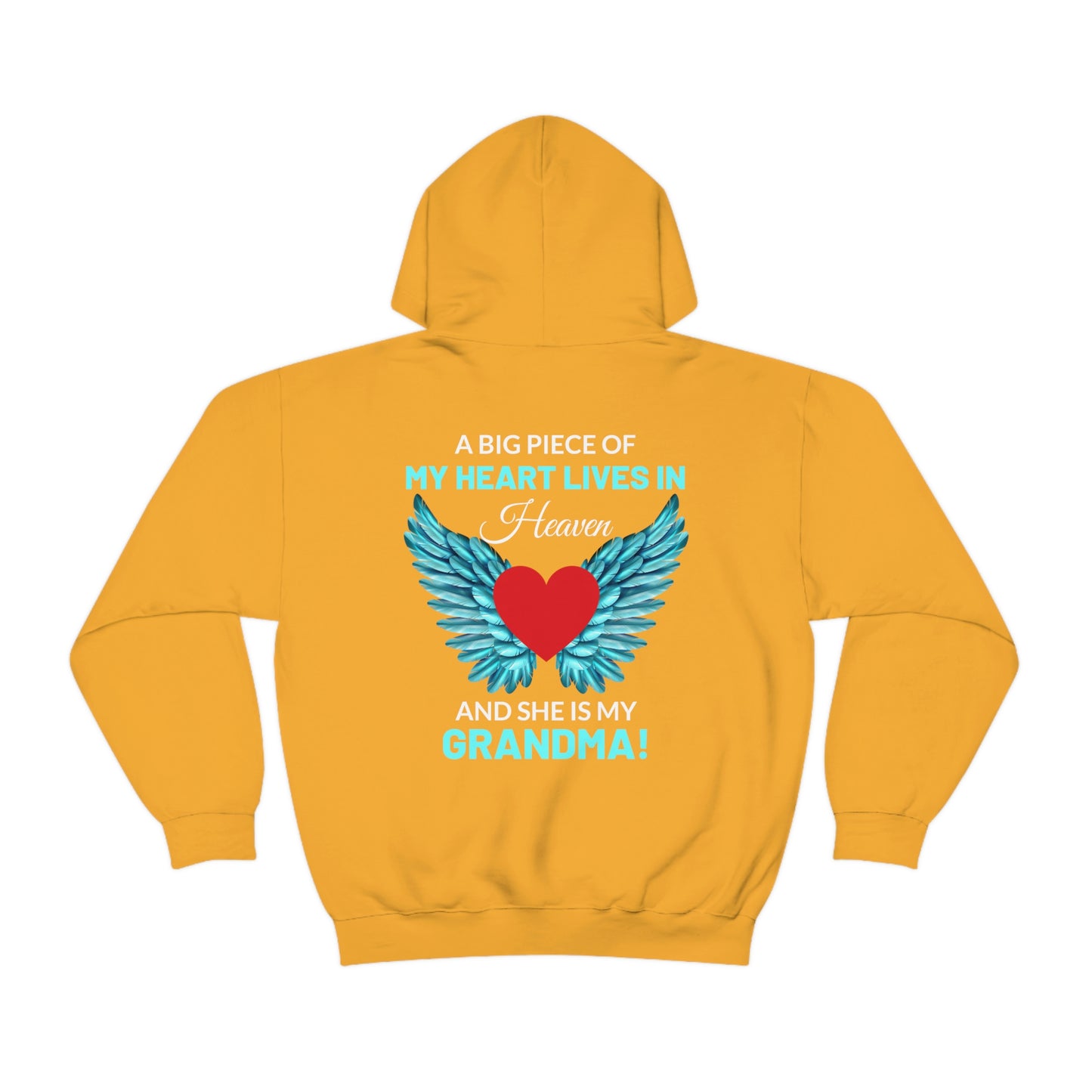 Grandma A Piece Of Me Lives In Heaven Unisex Heavy Blend™ Hooded Sweatshirt