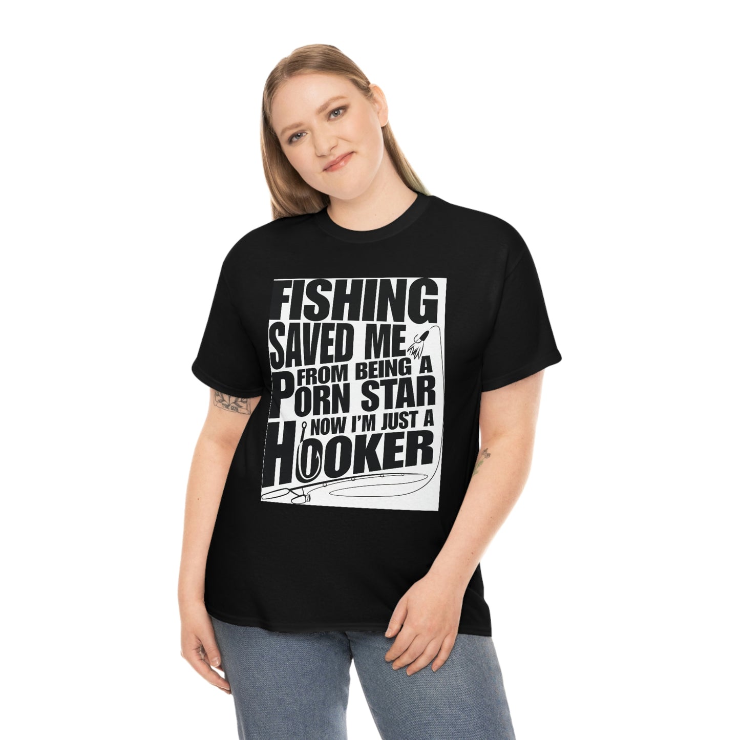 Fishing Save Me Unisex Heavy Cotton Tee