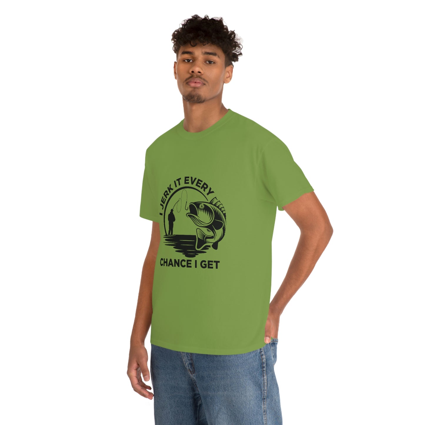 I Jerk It Every Chance I Get Unisex Heavy Cotton Tee
