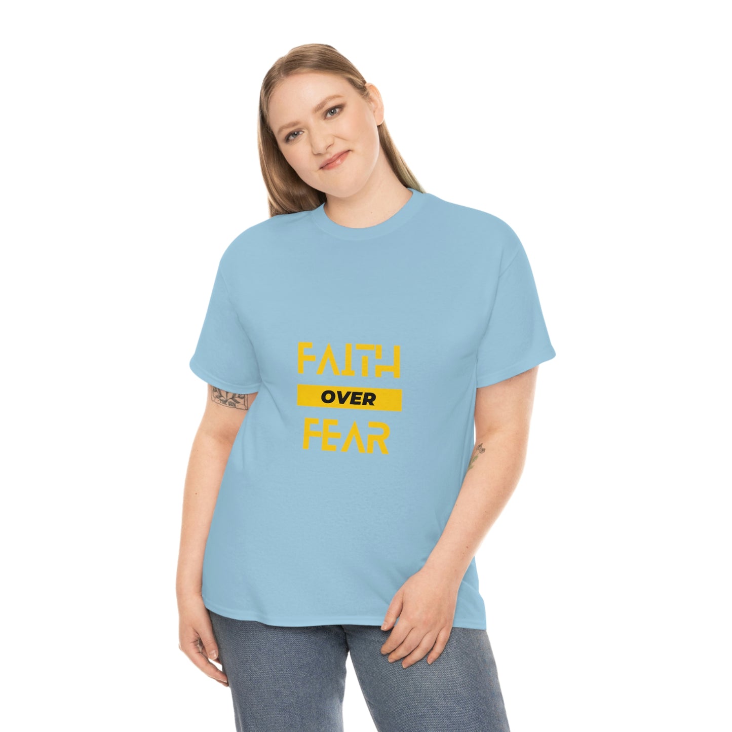 Faith Over Fear Unisex Heavy Cotton Tee