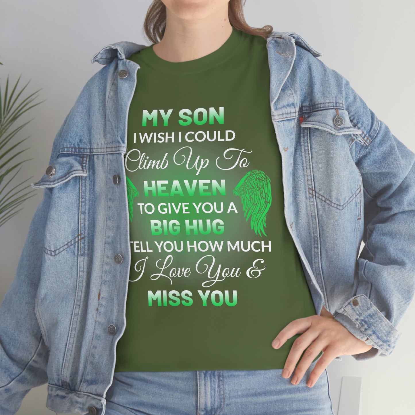 My Son I Miss You Unisex Heavy Cotton Tee