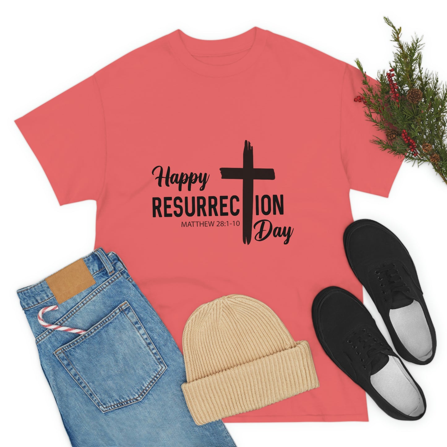 Happy Resurrection Day Unisex Heavy Cotton Tee