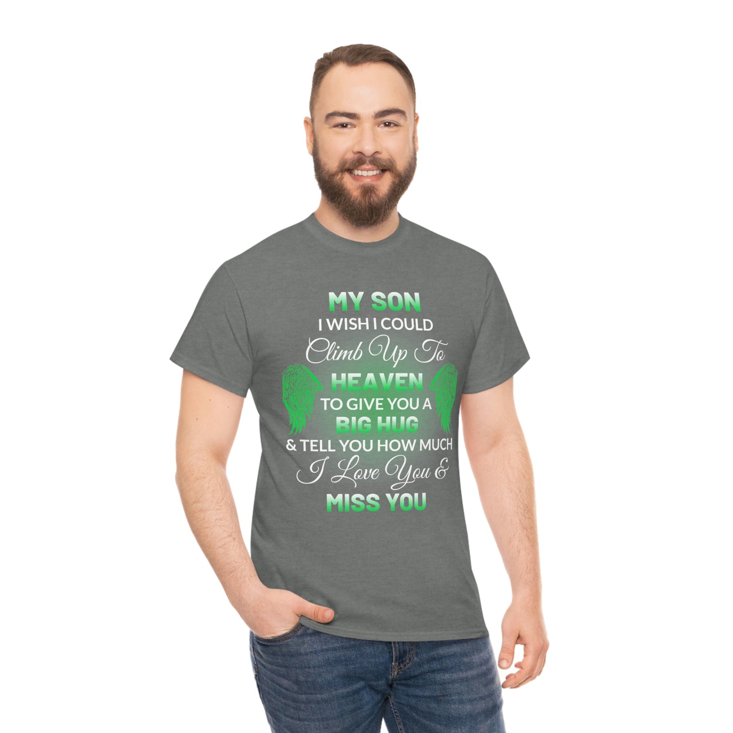 My Son I Miss You Unisex Heavy Cotton Tee