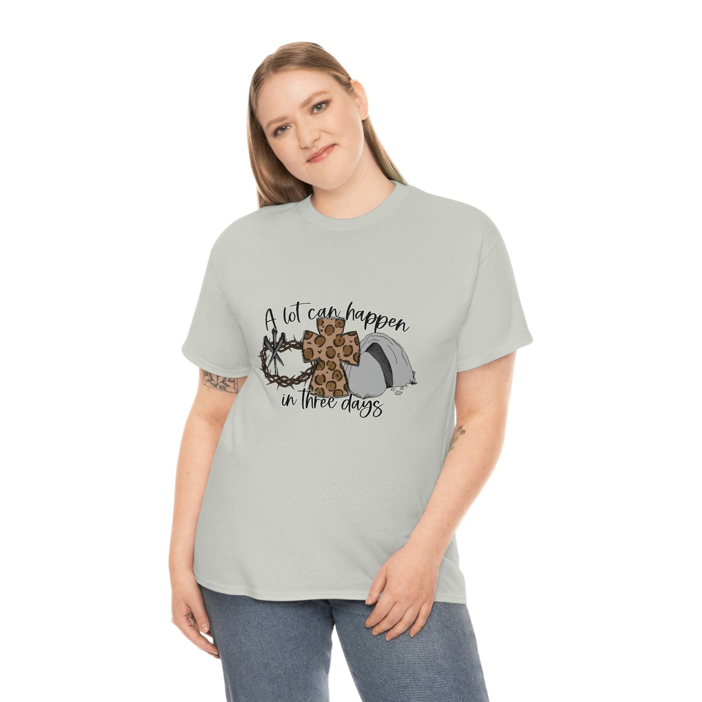 A Lot Can Happen In Three Days Unisex Heavy Cotton Tee