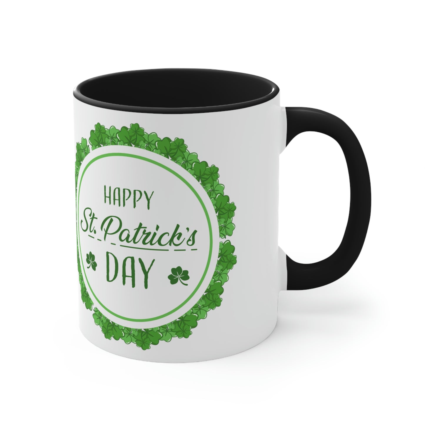 Happy St Patrick's Day Accent Coffee Mug, 11oz