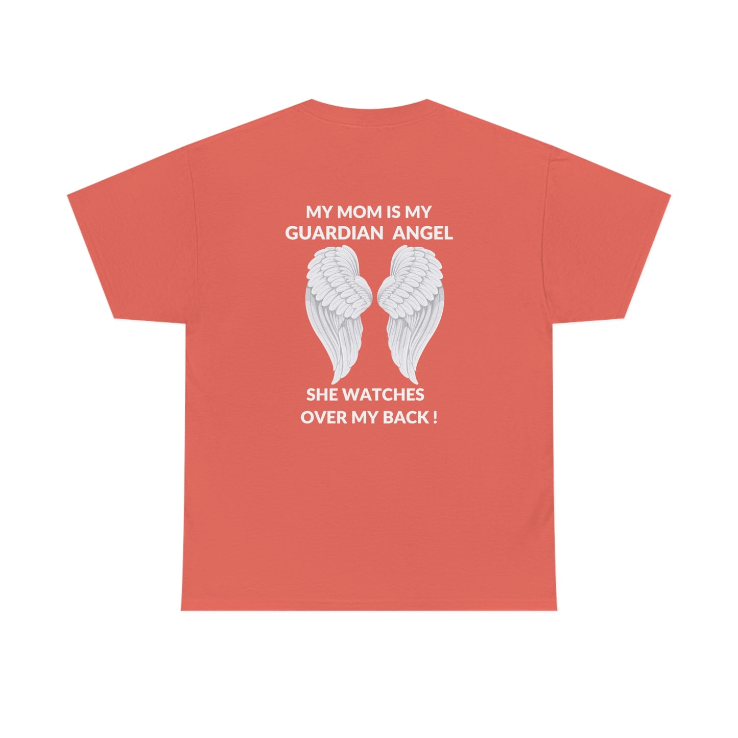 My Mom Is Guardian Angel Unisex Heavy Cotton Tee