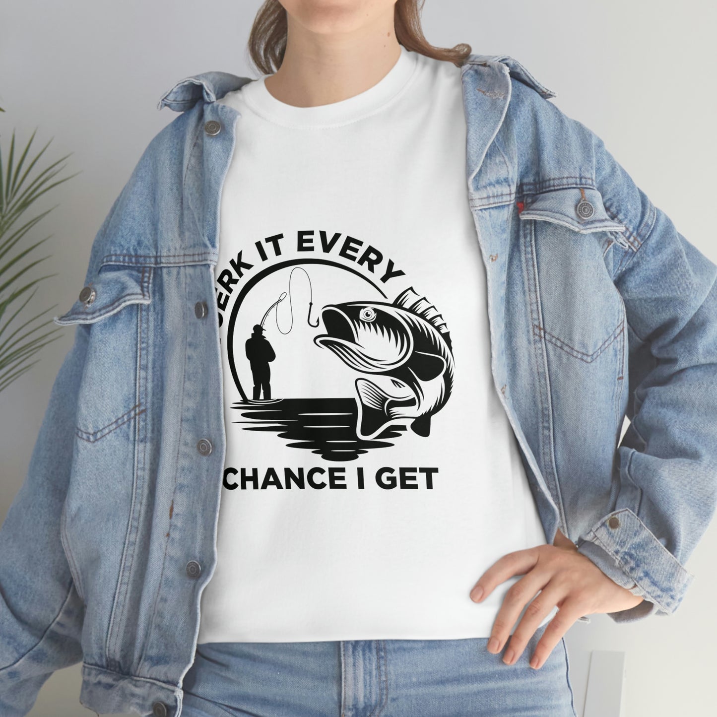 I Jerk It Every Chance I Get Unisex Heavy Cotton Tee