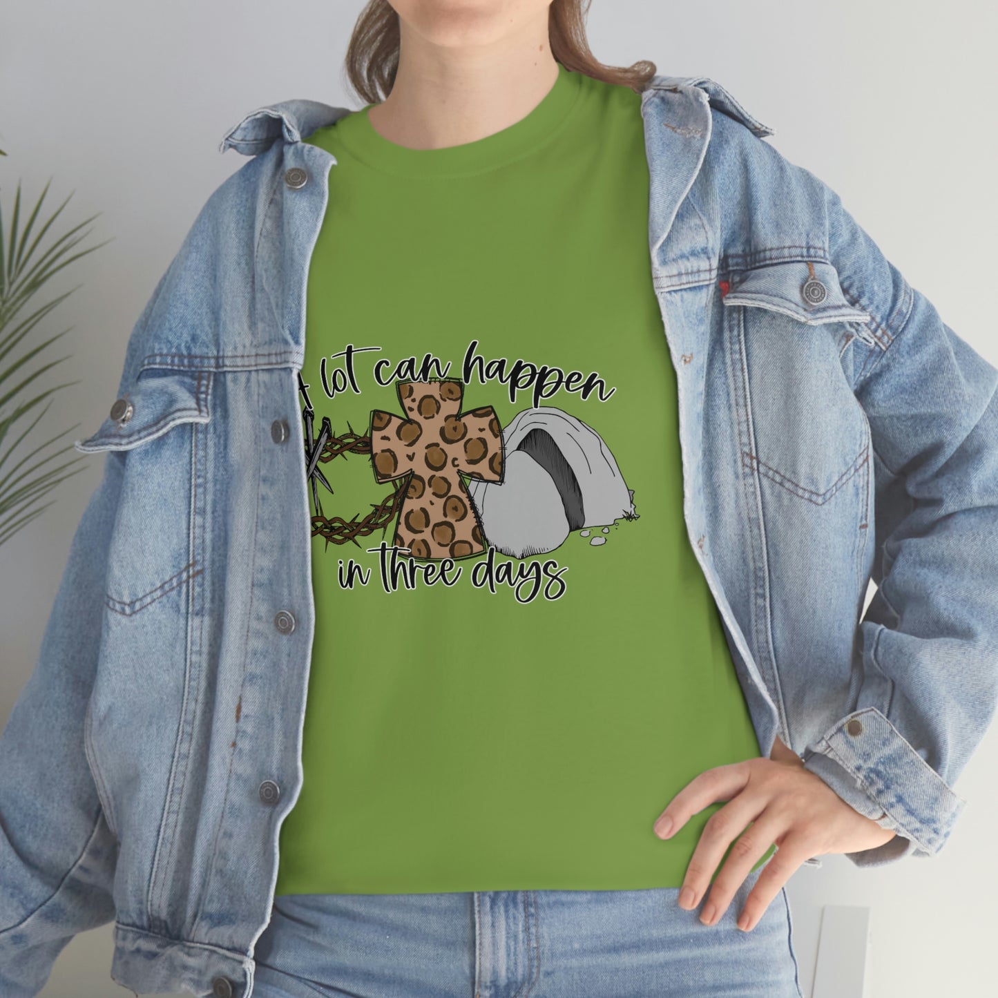 A Lot Can Happen In Three Days Unisex Heavy Cotton Tee