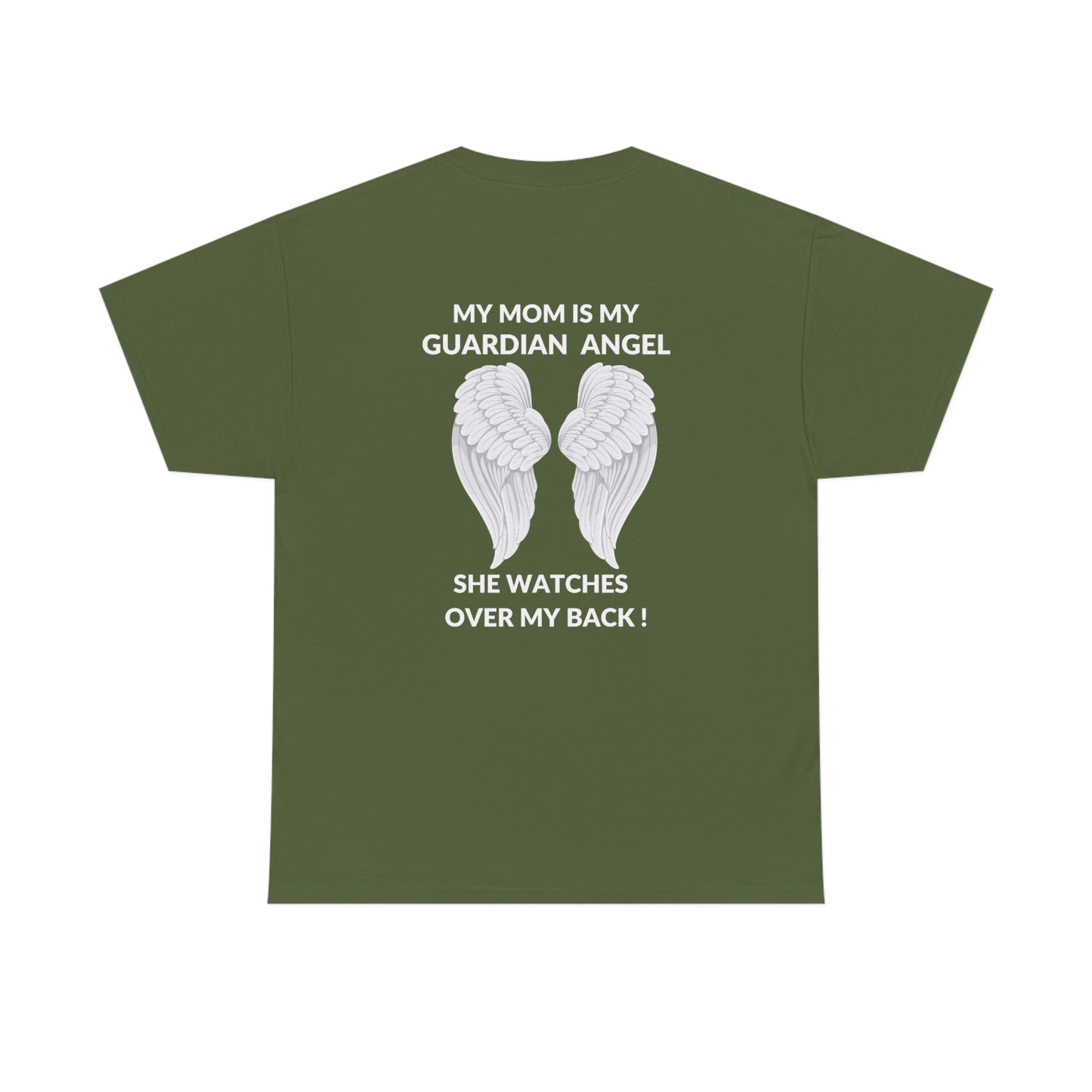 My Mom Is Guardian Angel Unisex Heavy Cotton Tee