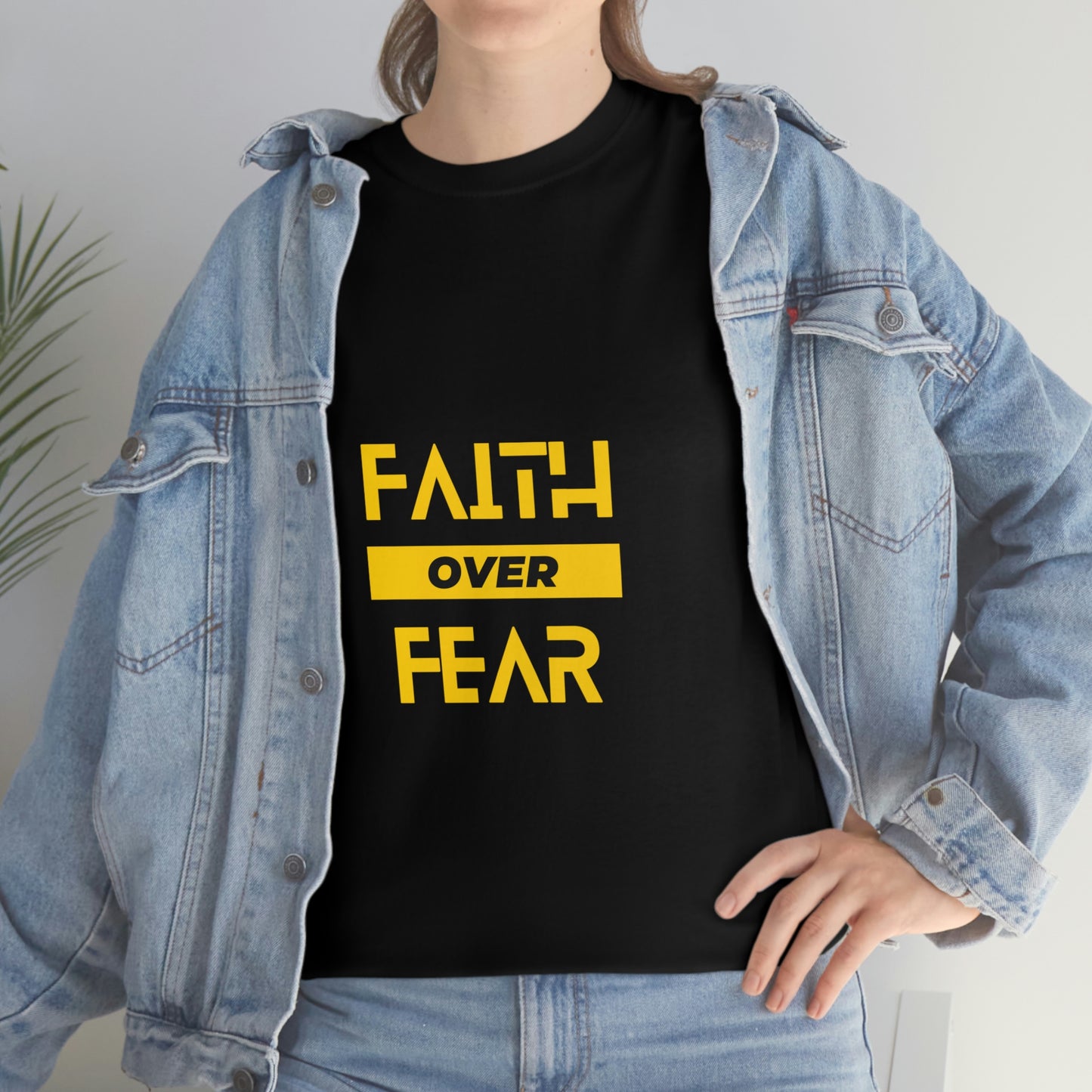 Faith Over Fear Unisex Heavy Cotton Tee