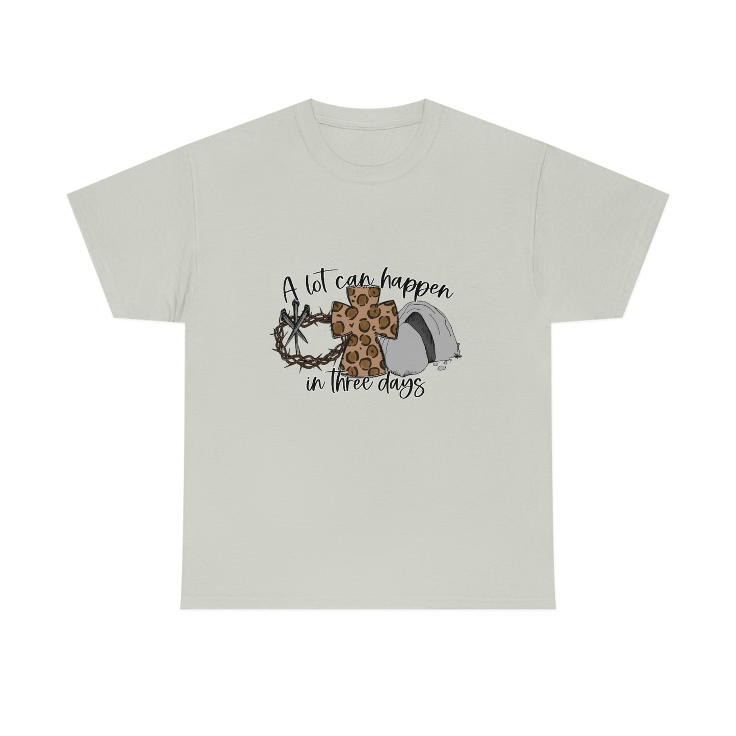 A Lot Can Happen In Three Days Unisex Heavy Cotton Tee