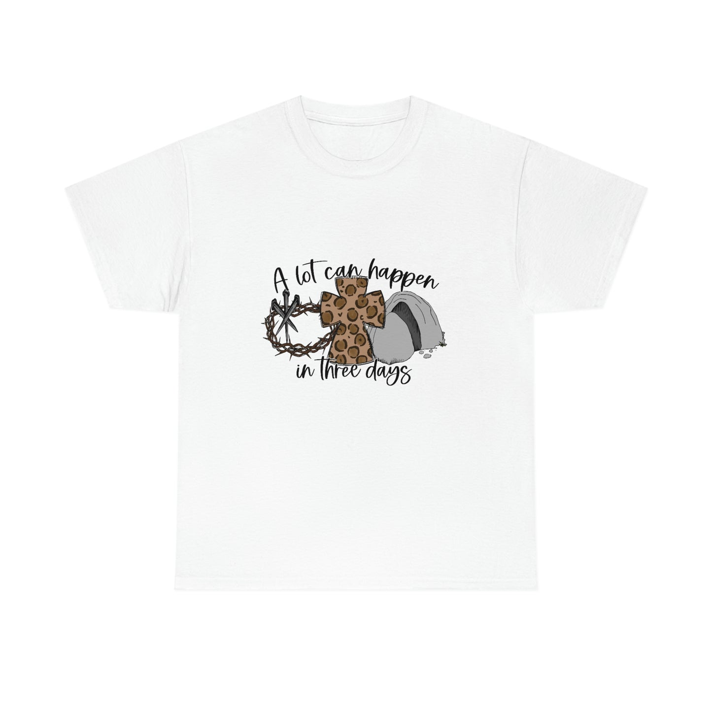 A Lot Can Happen In Three Days Unisex Heavy Cotton Tee
