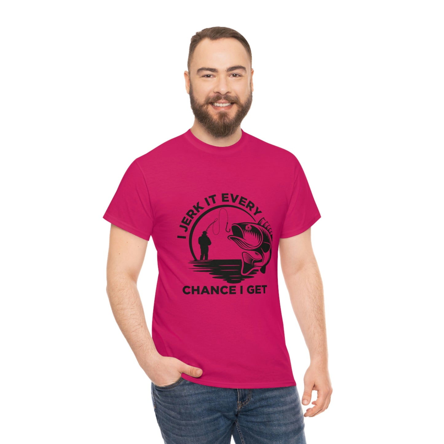 I Jerk It Every Chance I Get Unisex Heavy Cotton Tee