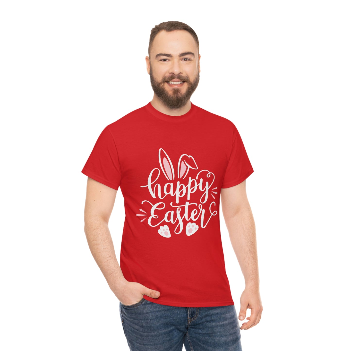 Happy Easter Bunny Unisex Heavy Cotton Tee