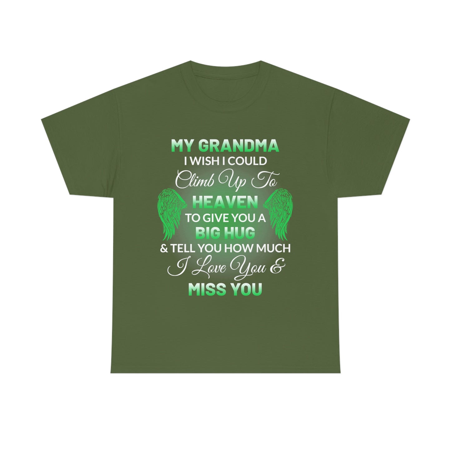 My Grandma I Miss You Unisex Heavy Cotton Tee