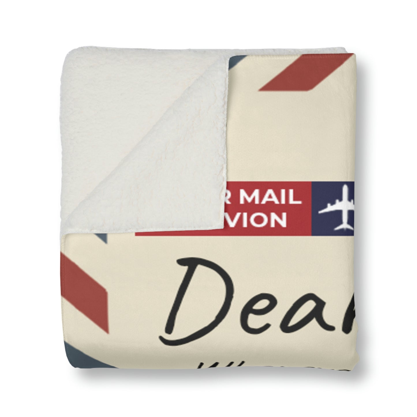 Dear Daughter Love Dad Personalized Sherpa Blanket