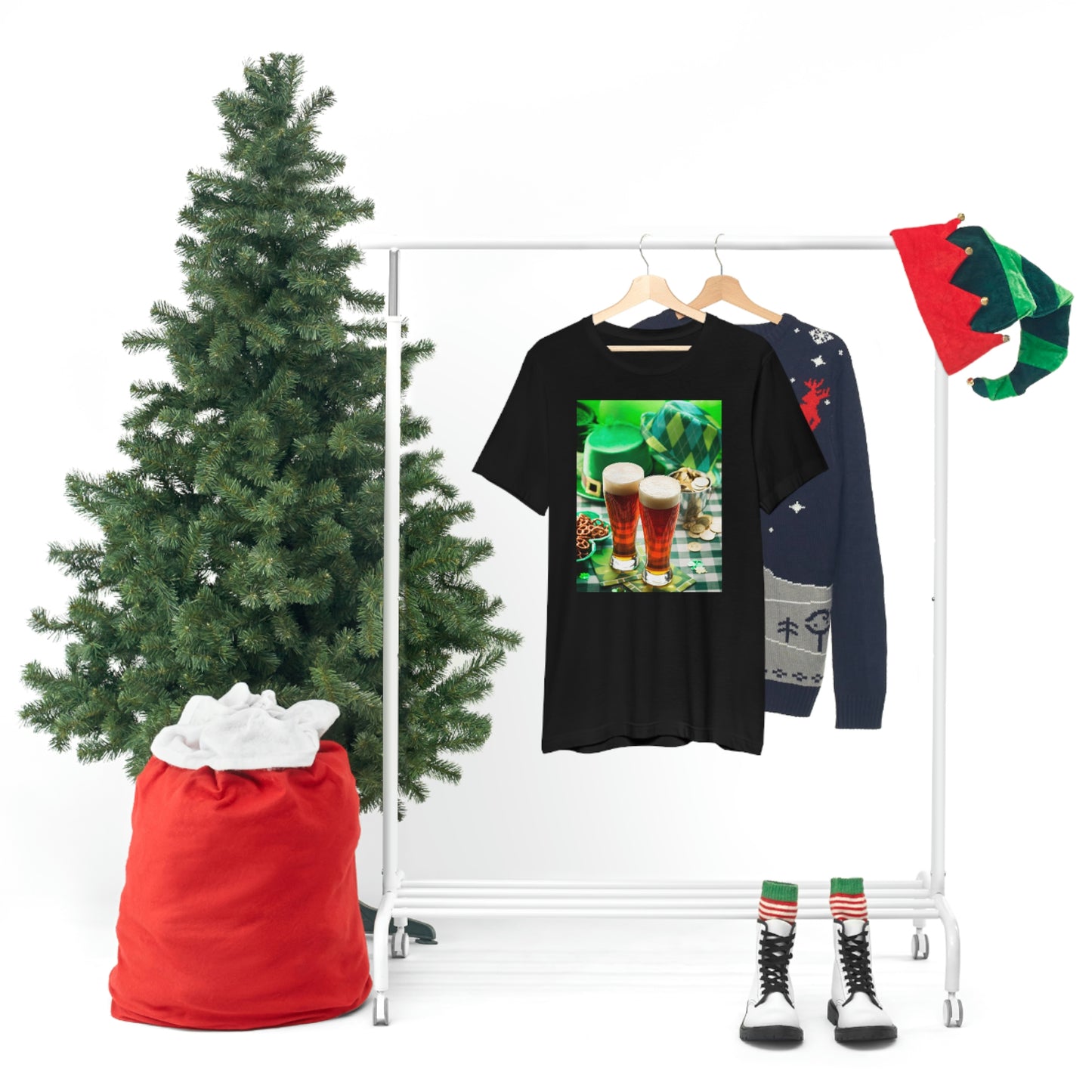 St Patrick's Black Unisex Jersey Short Sleeve Tee