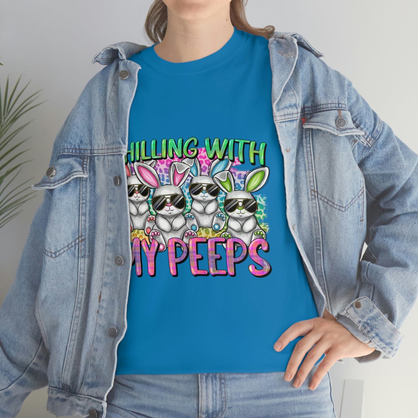 Chillin With My Peeps Unisex Heavy Cotton Tee