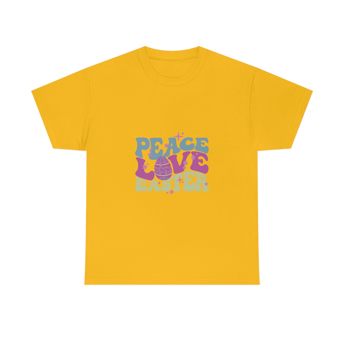 Peace Love Easter Unisex Heavy Cotton Tee
