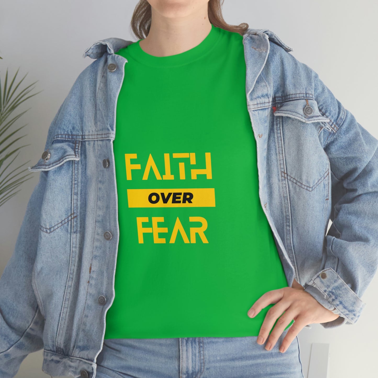 Faith Over Fear Unisex Heavy Cotton Tee