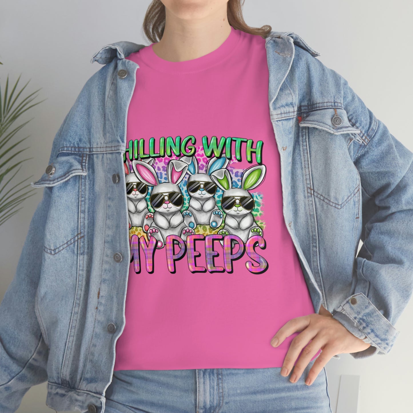 Chillin With My Peeps Unisex Heavy Cotton Tee