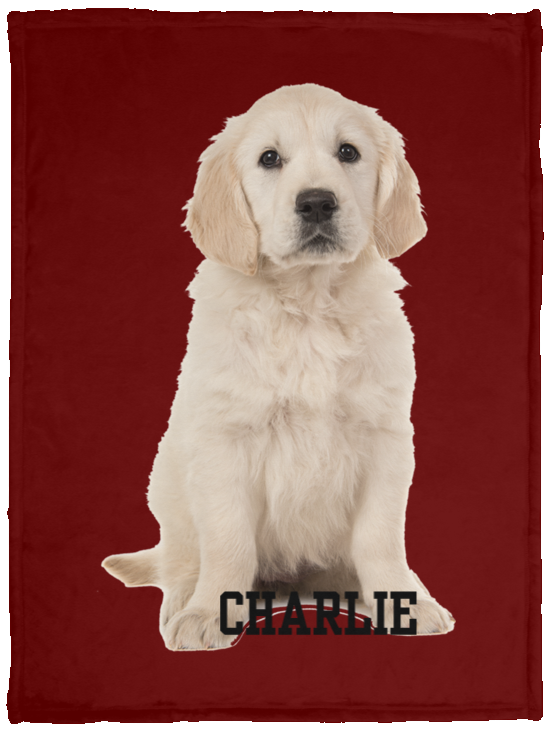 Personalized Pet VPS Cozy Plush Fleece Blanket - 30x40