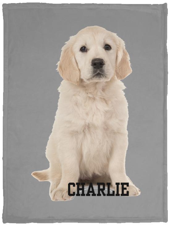Personalized Pet VPS Cozy Plush Fleece Blanket - 30x40