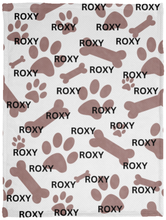 Personalized Name Pet VPS Cozy Plush Fleece Blanket - 30x40