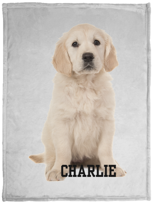 Personalized Pet VPS Cozy Plush Fleece Blanket - 30x40