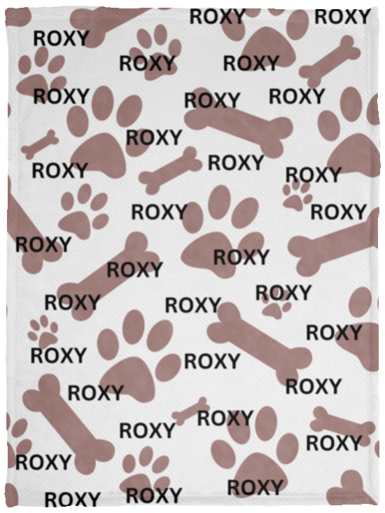 Personalized Name Pet VPS Cozy Plush Fleece Blanket - 30x40