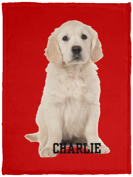 Personalized Pet VPS Cozy Plush Fleece Blanket - 30x40