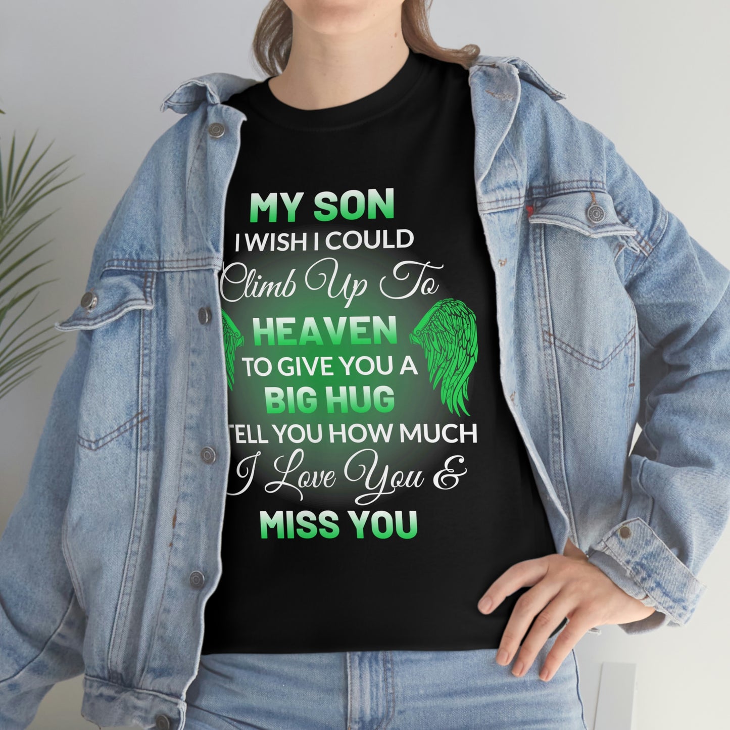 My Son I Miss You Unisex Heavy Cotton Tee