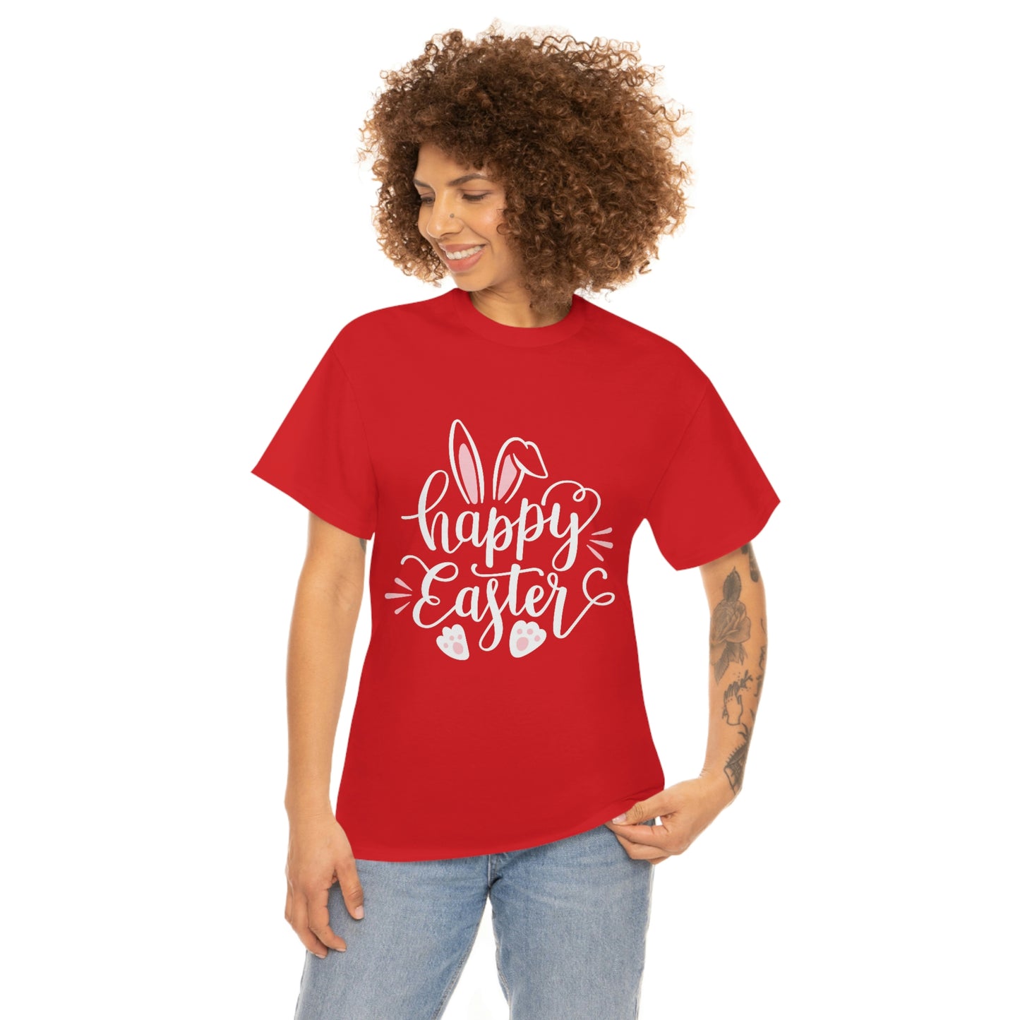 Happy Easter Bunny Unisex Heavy Cotton Tee