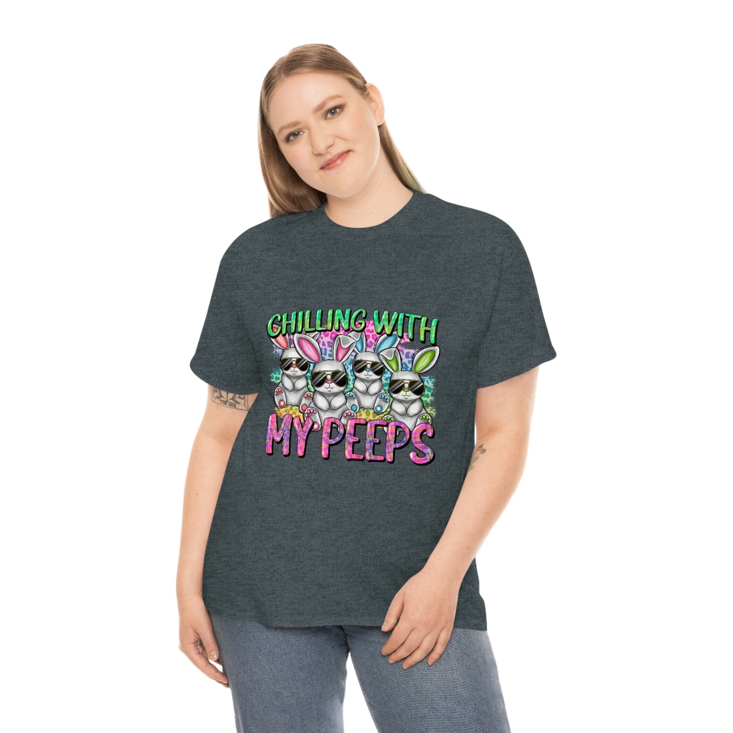 Chillin With My Peeps Unisex Heavy Cotton Tee