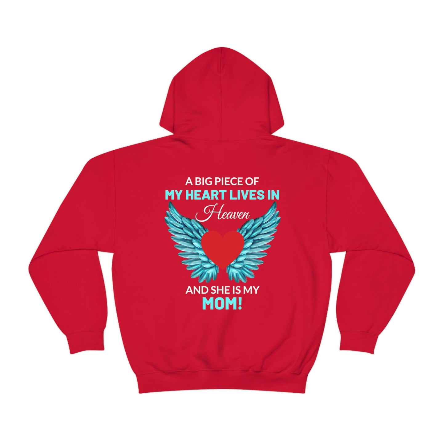 Mom My Heart Lives In Heaven Unisex Heavy Blend™ Hooded Sweatshirt