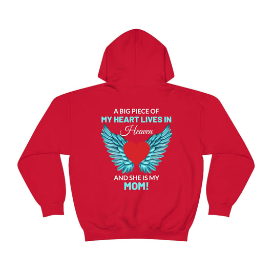 Mom My Heart Lives In Heaven Unisex Heavy Blend™ Hooded Sweatshirt