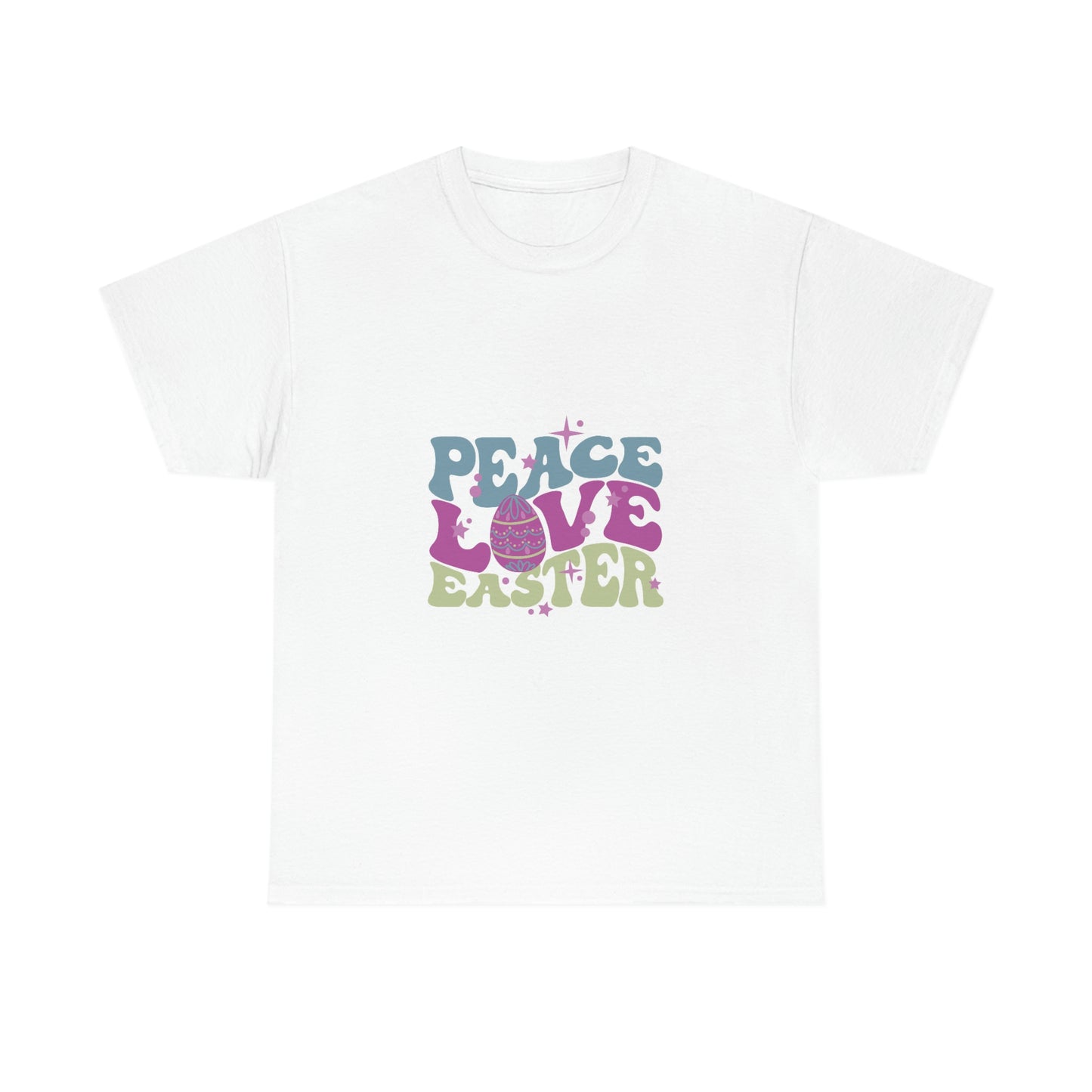 Peace Love Easter Unisex Heavy Cotton Tee
