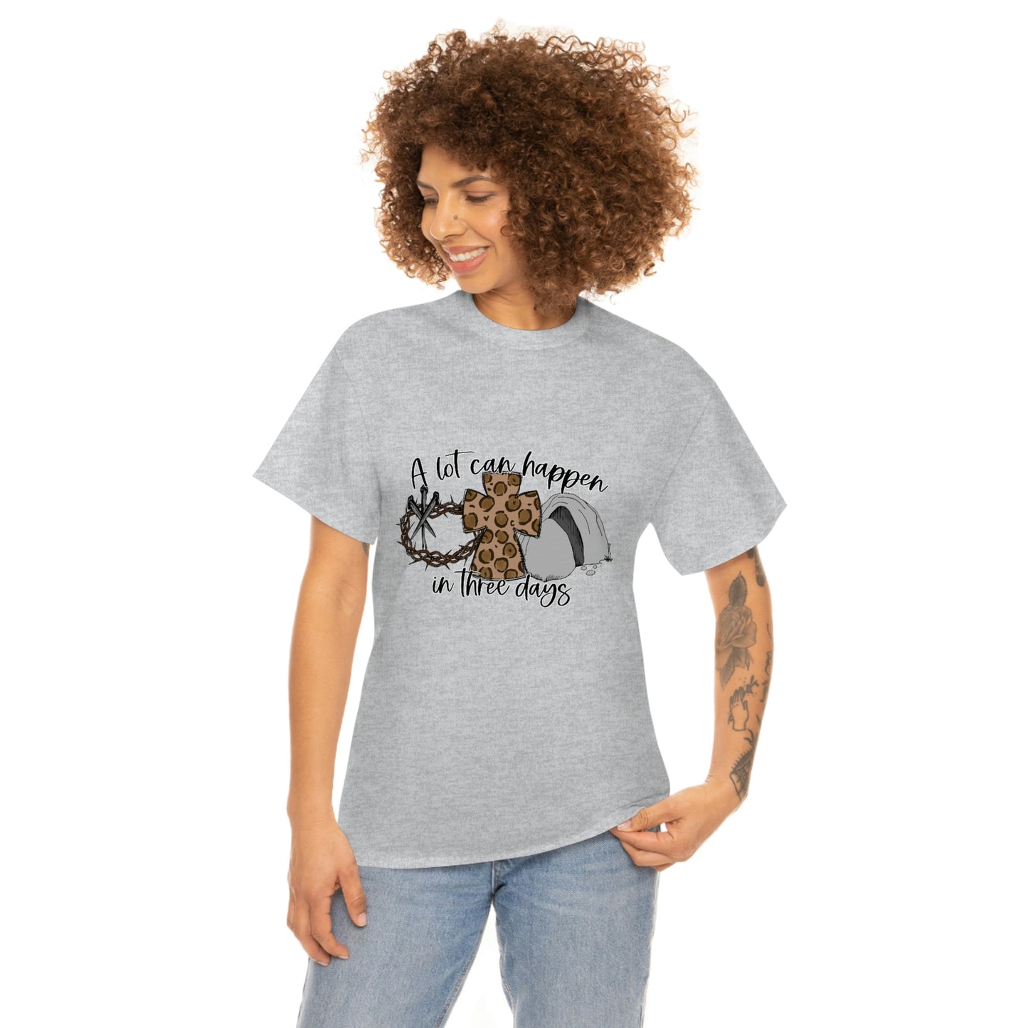 A Lot Can Happen In Three Days Unisex Heavy Cotton Tee