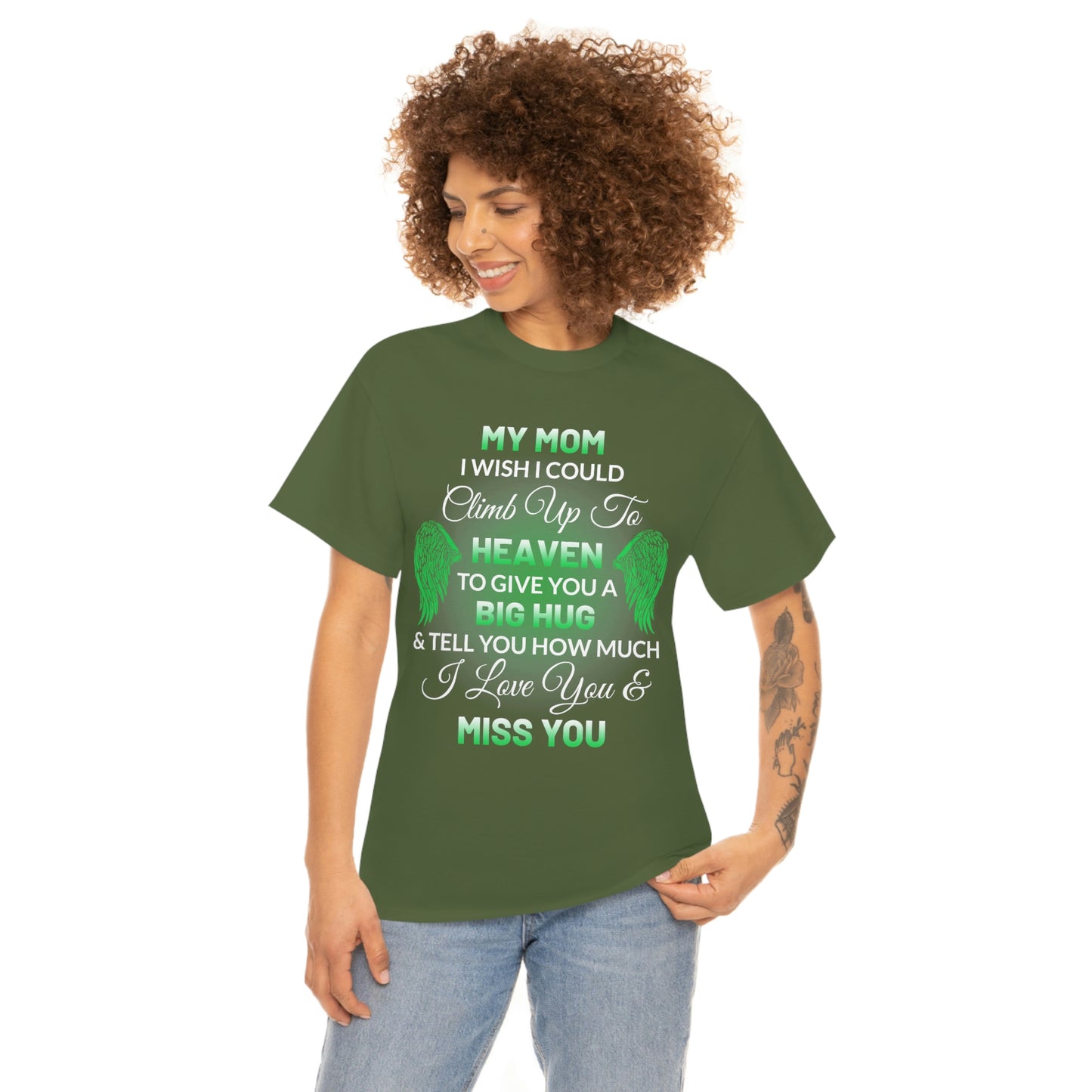 My Mom I Miss You Unisex Heavy Cotton Tee