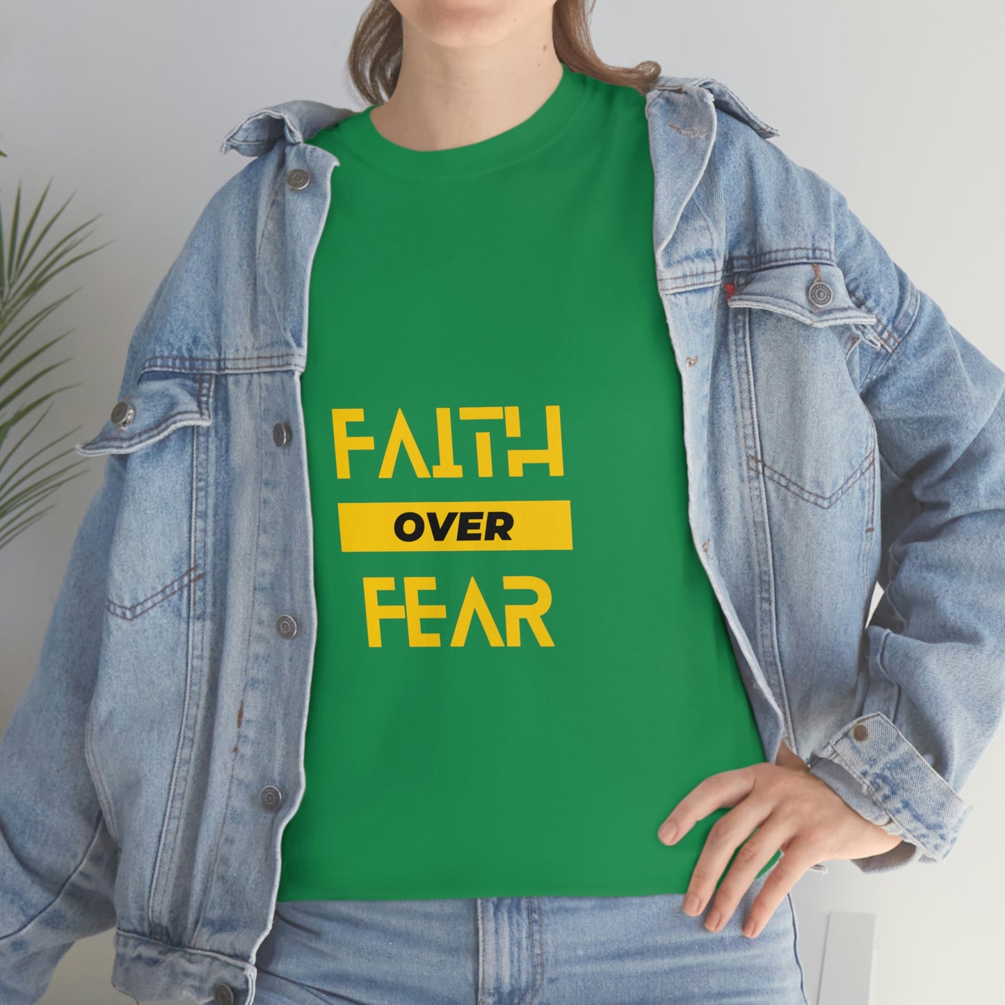 Faith Over Fear Unisex Heavy Cotton Tee